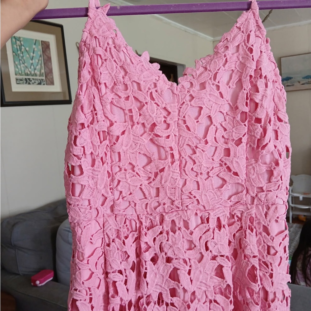 LACE MIDI DRESS - Picture 4 of 8